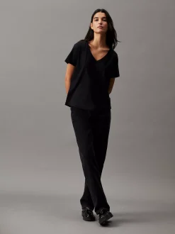 T-shirt met V-hals