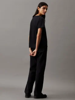T-shirt met V-hals