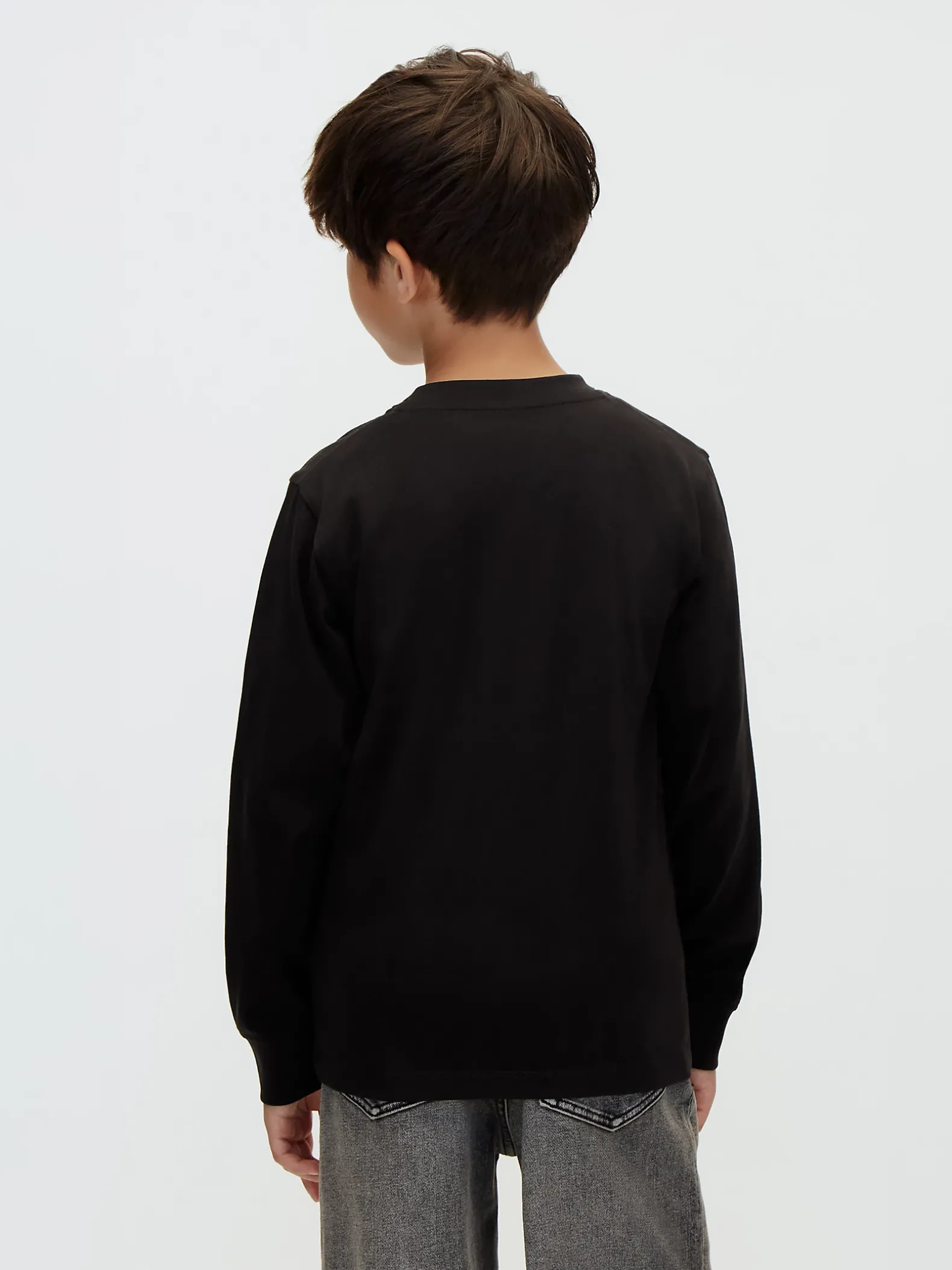 T-shirt met zakje en lange mouwen voor kinderen