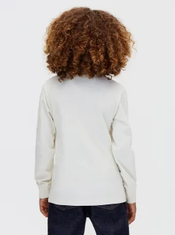 T-shirt met zakje en lange mouwen voor kinderen