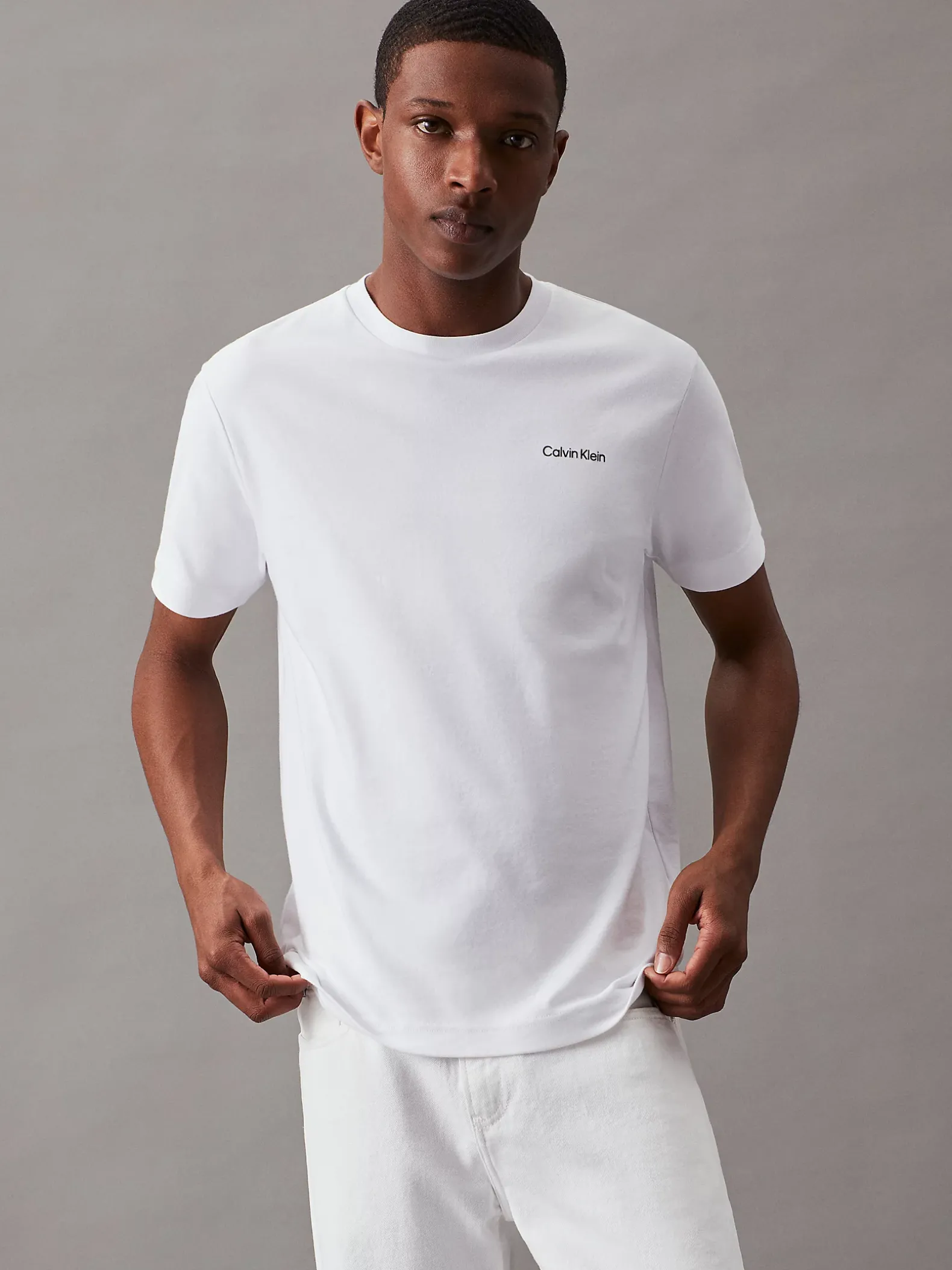 T-shirt van interlock katoen