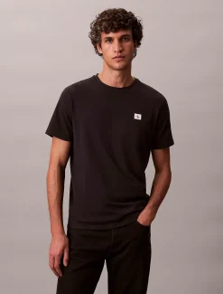 T-shirt van katoen met embleem