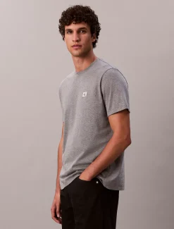 T-shirt van katoen met embleem