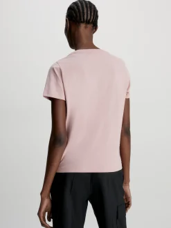 T-shirt van katoen met logo