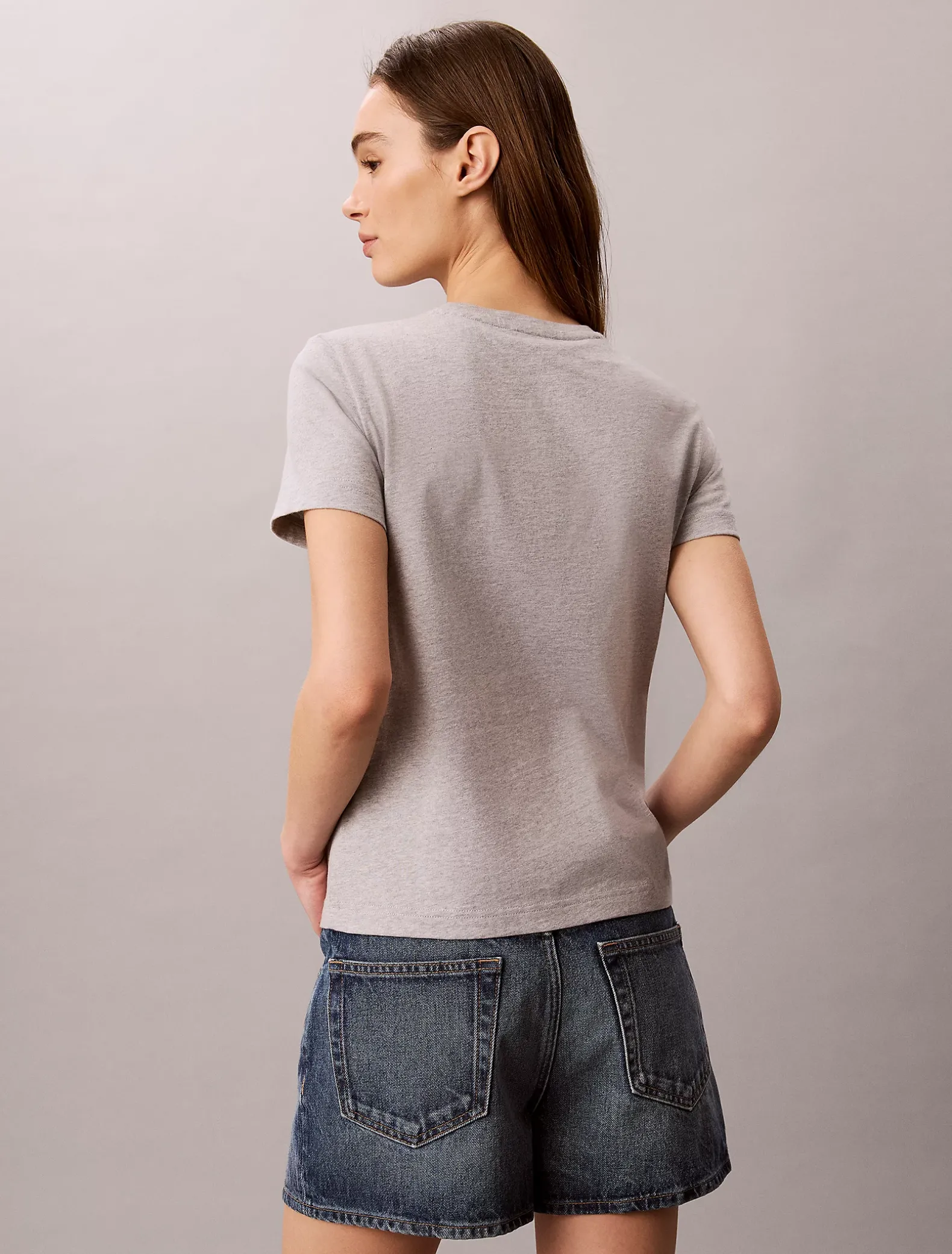 T-shirt van zacht katoen met embleem