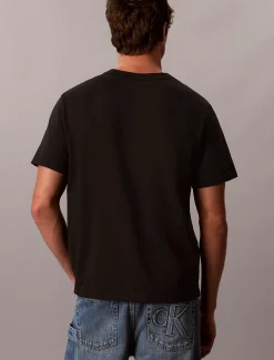 T-shirt van zwaar jersey met logo-applicatie
