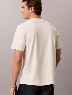 T-shirt van zwaar jersey met logo-applicatie