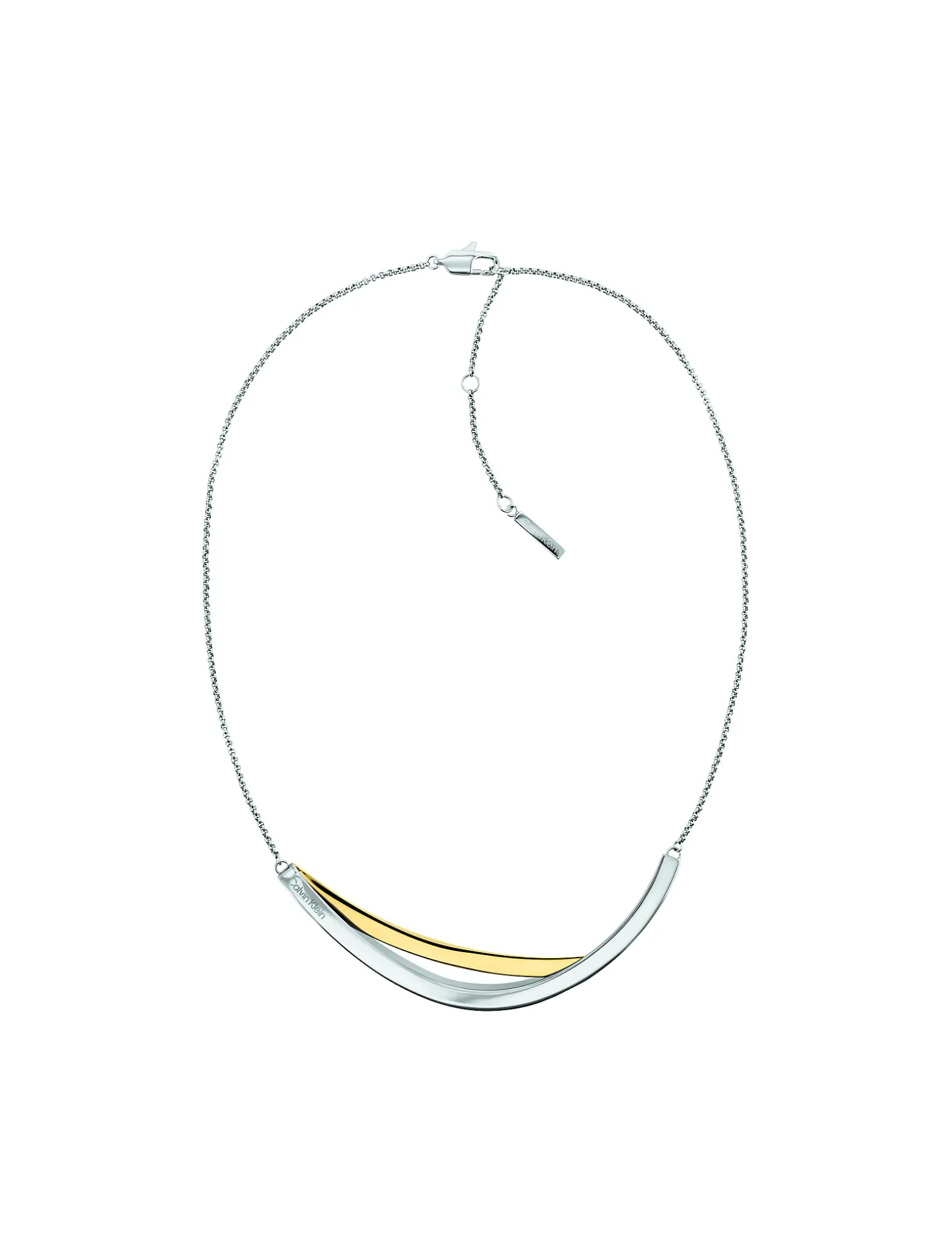 Tweekleurige Elliptical-hangerketting