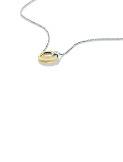 Tweekleurige ring-hangerketting