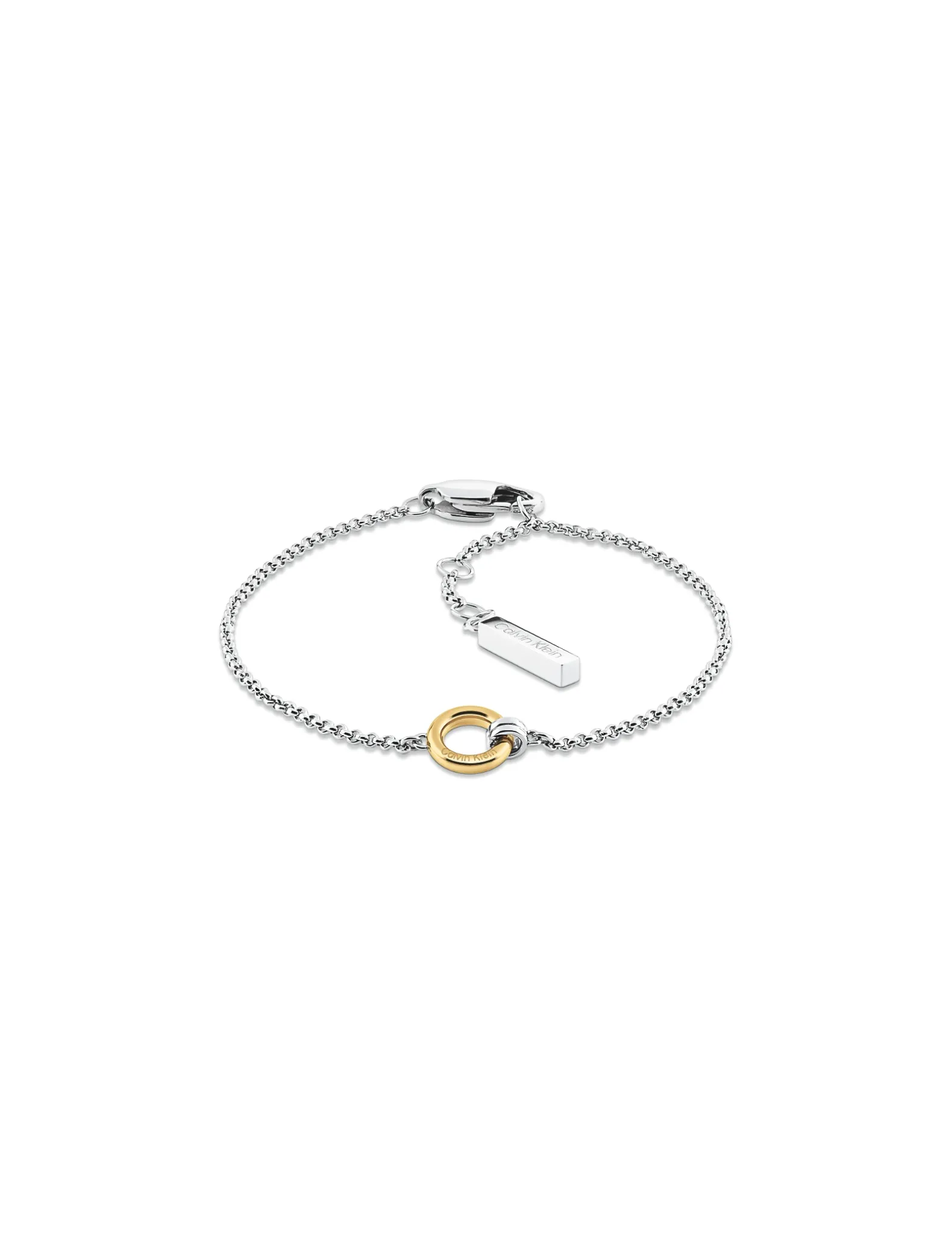 Tweekleurige ring-schakelarmband