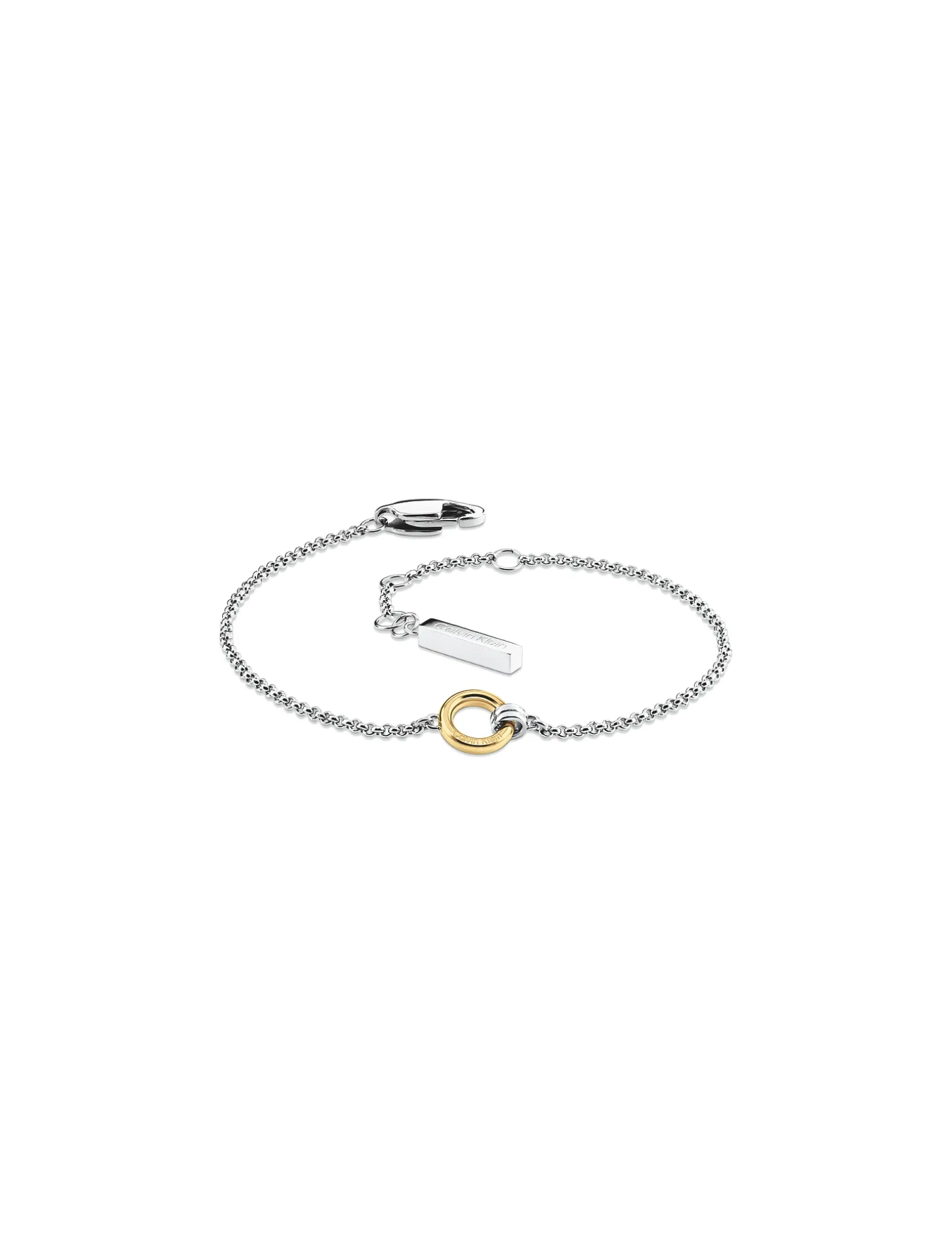 Tweekleurige ring-schakelarmband
