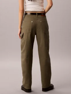 Utility broek van twill katoen