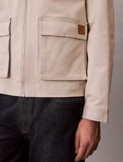 Utility relaxed jas van katoenstretch