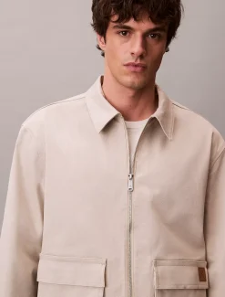 Utility relaxed jas van katoenstretch