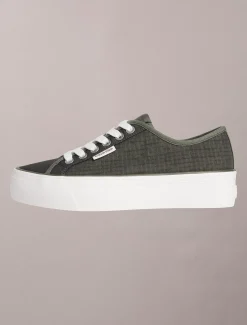 Valentina - Ripstop sneakers met plateau