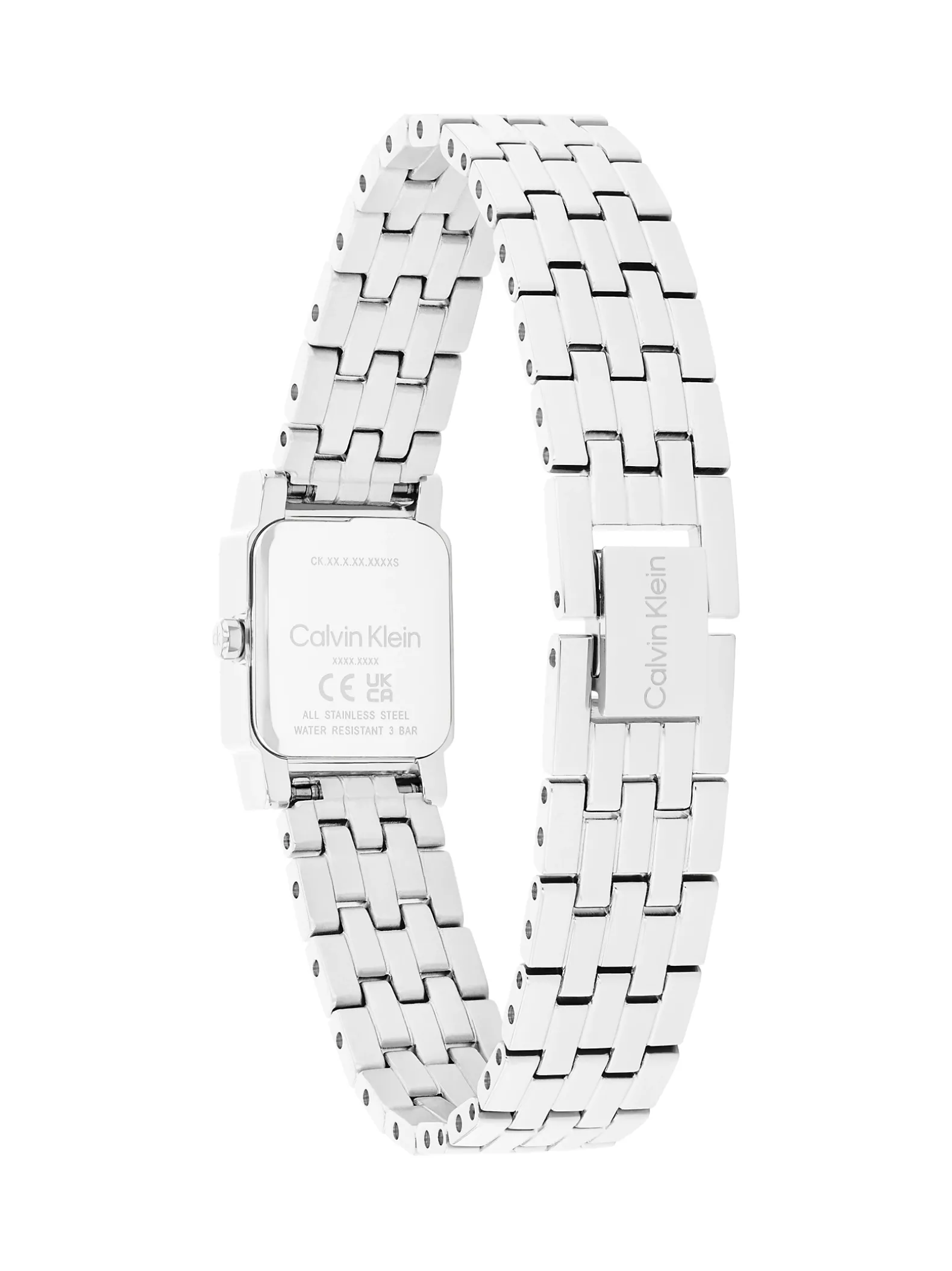 Vierkant armbandhorloge met kristallen