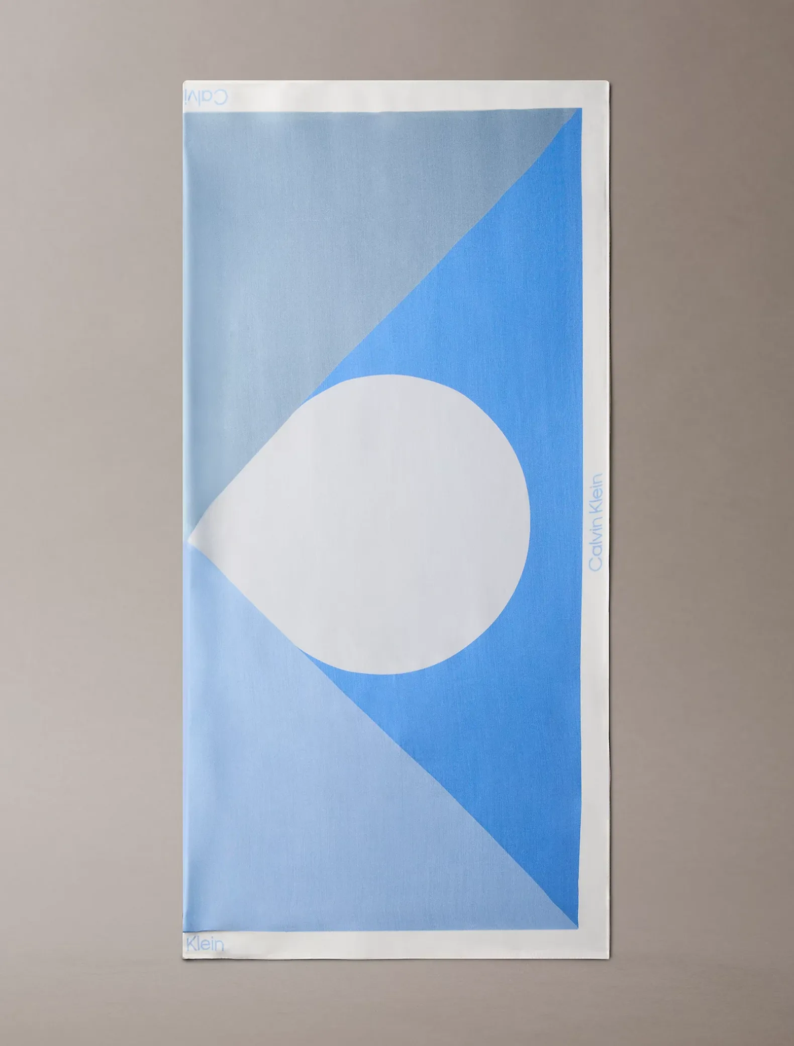 Vierkante satijnen colourblock bandana sjaal
