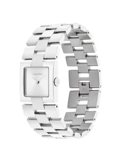 Vierkant roestvrijstalen armbandhorloge