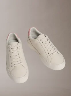 Violette - Zachte leren sneakers met logo