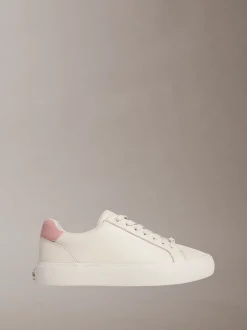 Violette - Zachte leren sneakers met logo