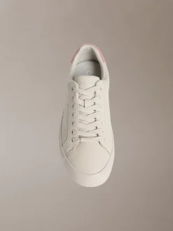 Violette - Zachte leren sneakers met logo