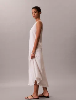 Voile A-lijn maxi-jurk