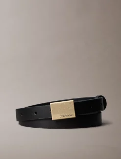 Volnerf leren riem met gesp