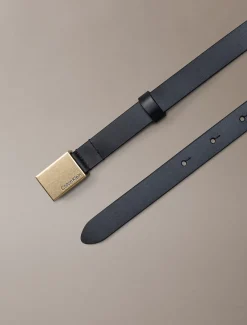 Volnerf leren riem met gesp