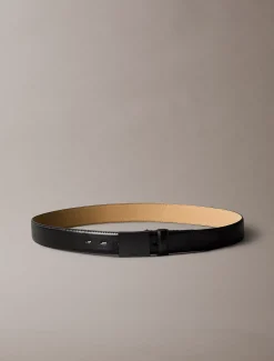 Volnerf-leren riem met gesp