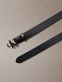 Volnerf leren riem met gesp en logo