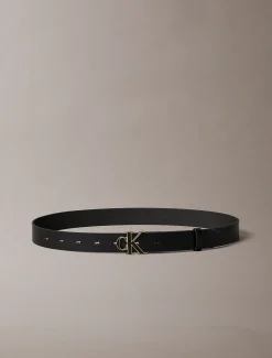 Volnerf leren riem met gesp en logo