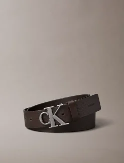 Volnerf leren riem met gesp en logo