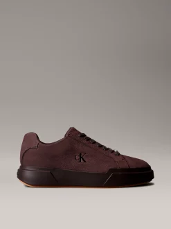 Warme leren sneakers met duurzame tractie