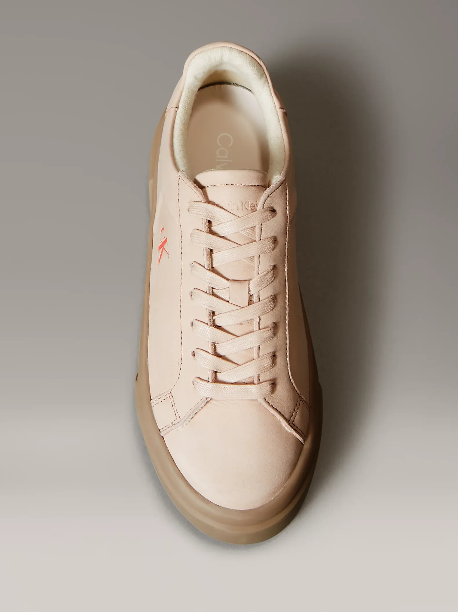 Warme leren winterse plateausneakers