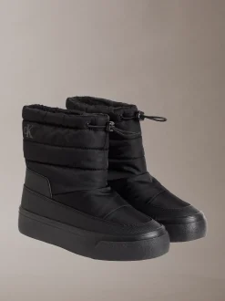 Warme sherpa snowboots met plateau