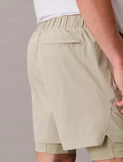 Waterafstotende 2-in-1 sportshorts