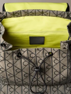 Waterafstotende jacquard met logo rugzak