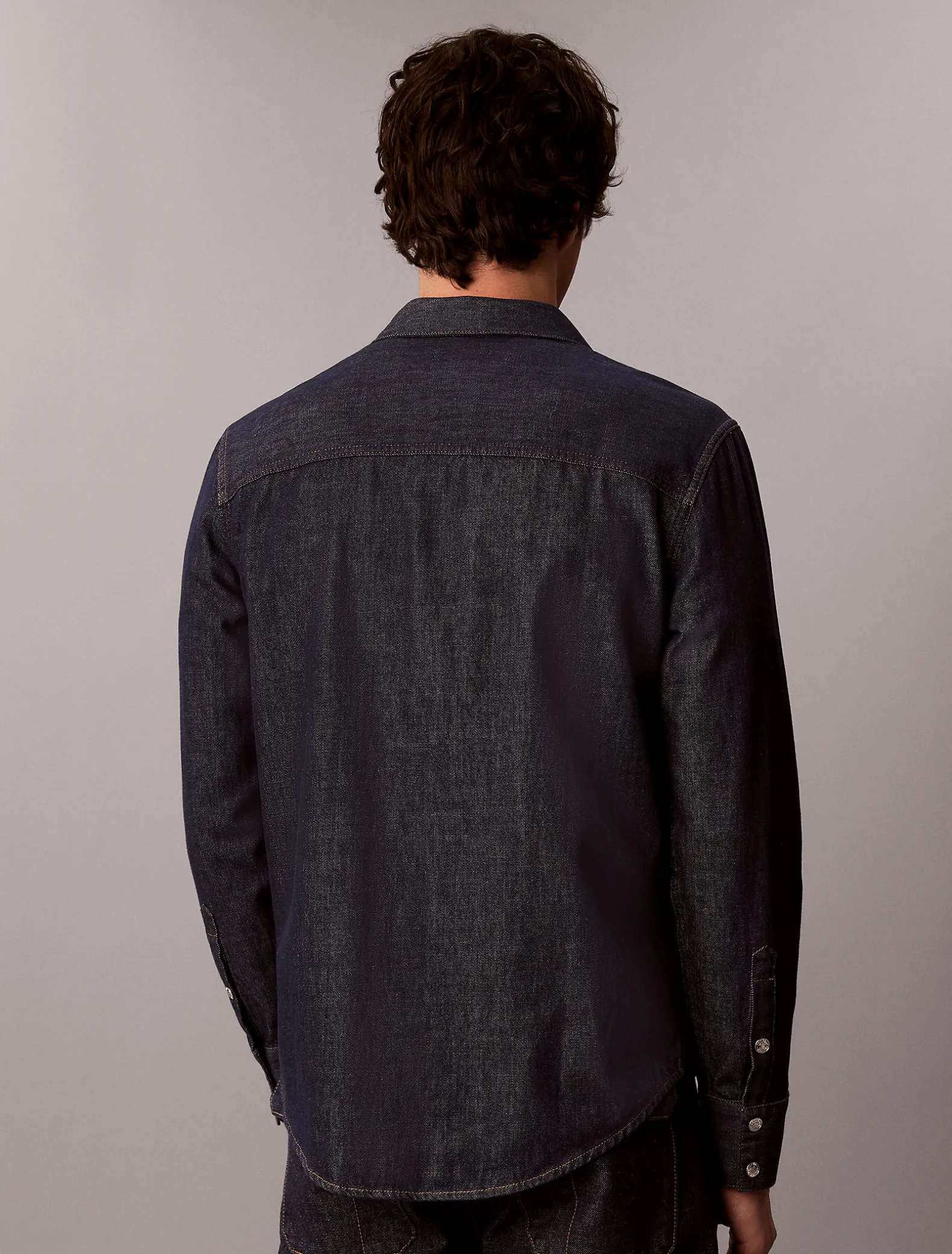 Western denim overhemd