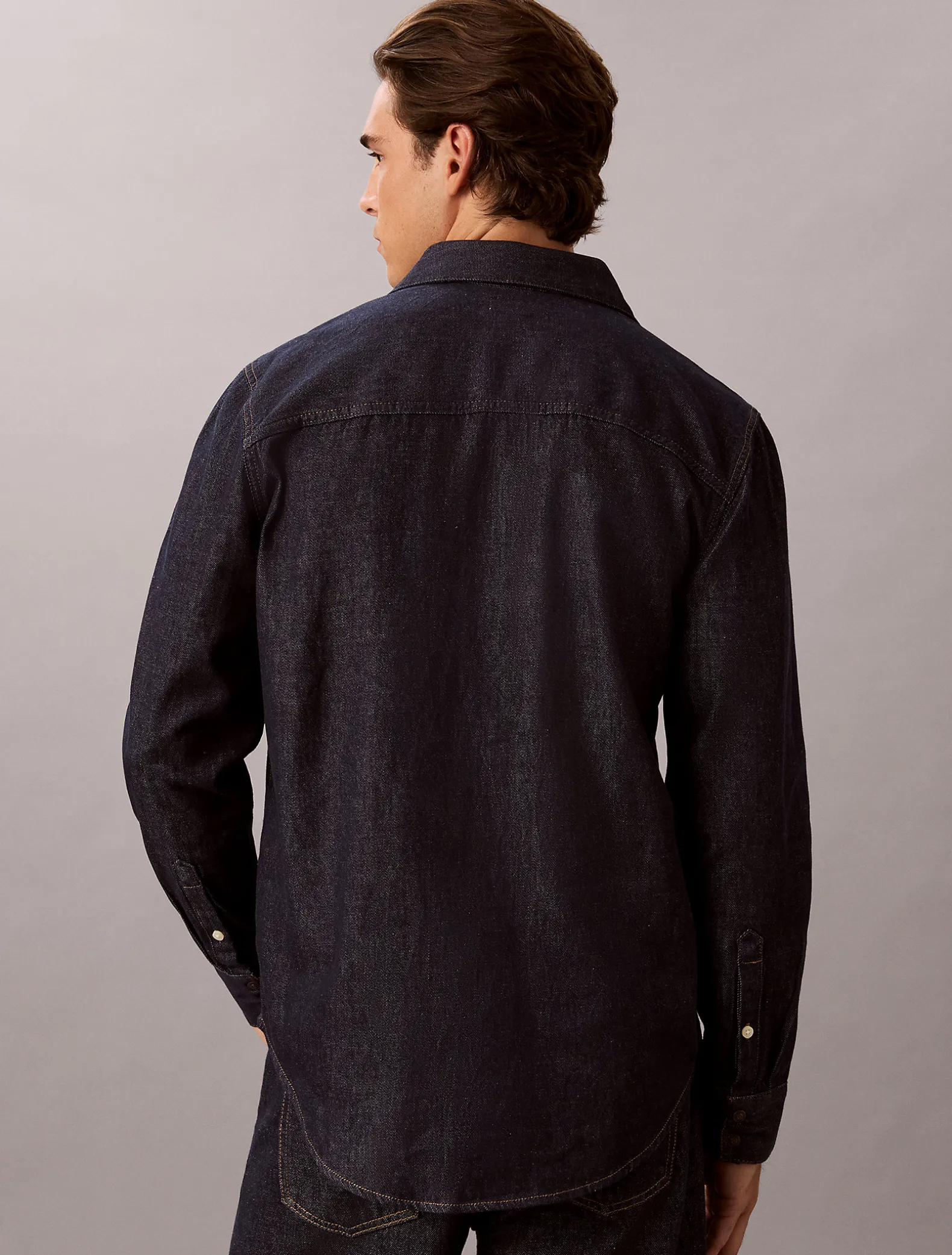 Western denim overhemd