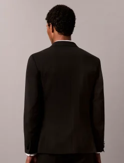 Wollen smokingjasje met slim fit