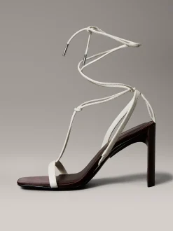 Zachte leren slingback pumps
