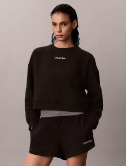 Zachte mid-rise shorts van badstofkatoenmix