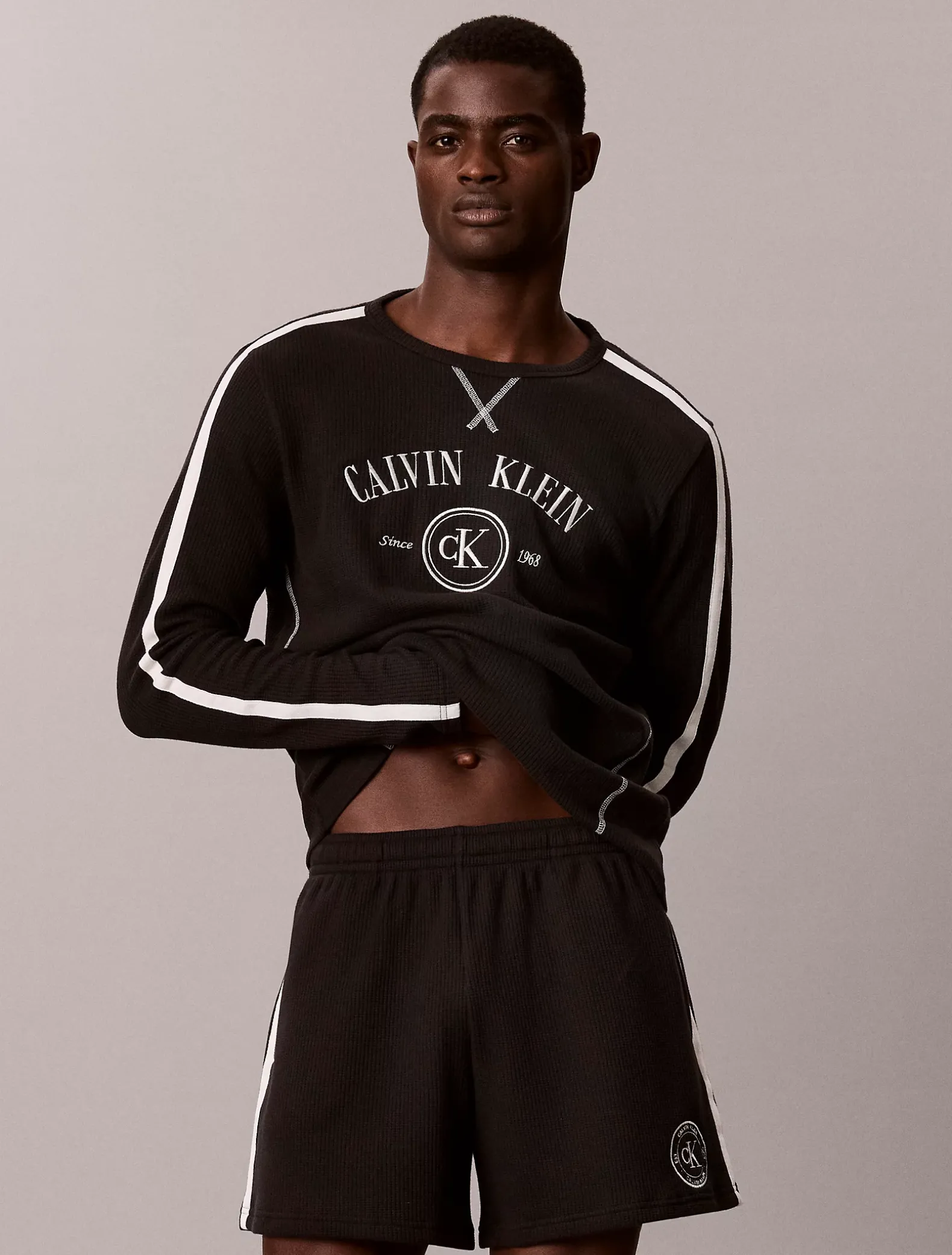 Zachte wafelstof loungeshorts