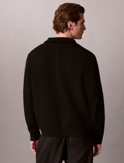 Zachtgebreide trui met kwartrits