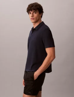 Zacht gebreid strandpoloshirt