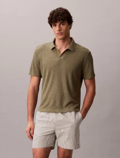 Zacht gebreid strandpoloshirt