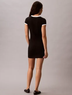 Zacht stretchkatoenen stretch T-shirtjurk