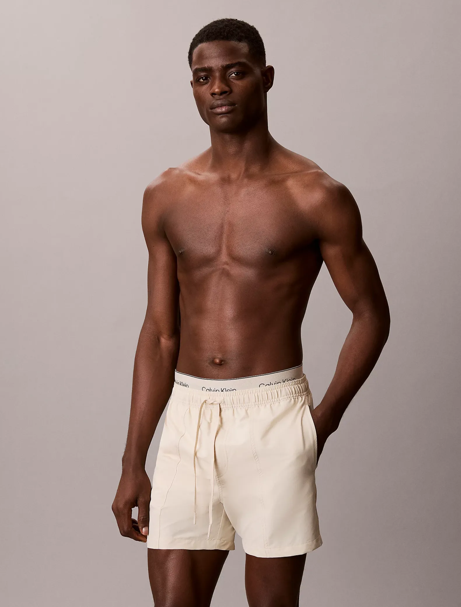 Zwemshorts met dubbele tailleband met logo
