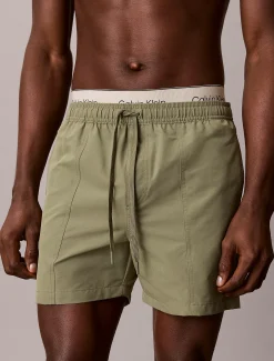 Zwemshorts met dubbele tailleband met logo