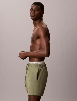 Zwemshorts met dubbele tailleband met logo